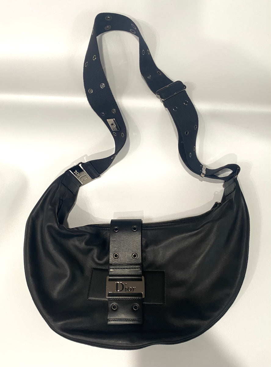 Vintage 00's Christian Dior Street Chic Half Moon Hobo