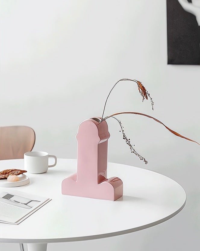Handmade Memphis Ceramic Dick Vase – For the Ages