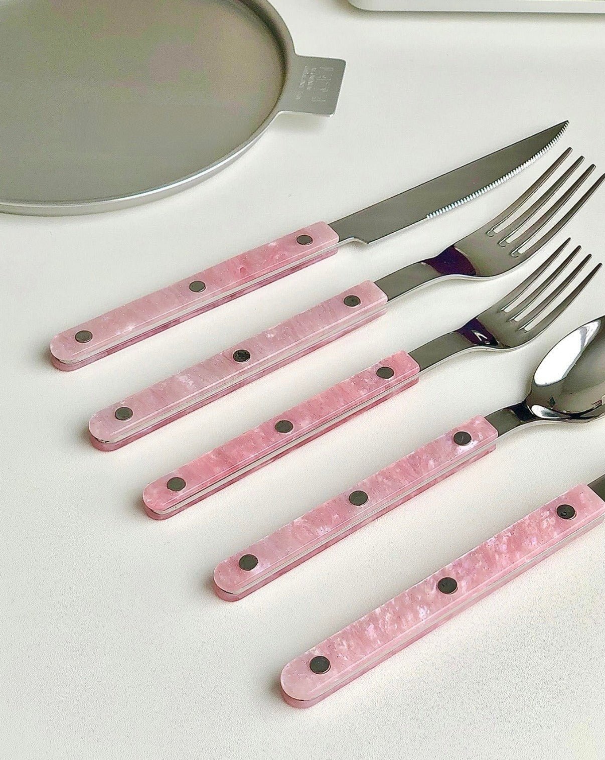 Pink Flatware Set (10 Pieces)