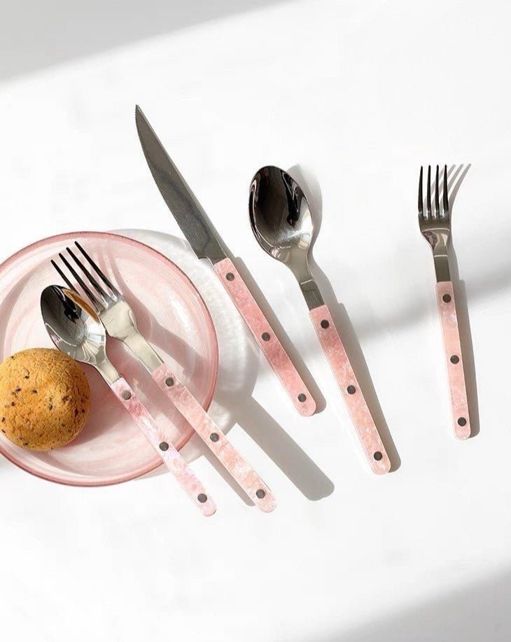 Pink Flatware Set (10 Pieces)