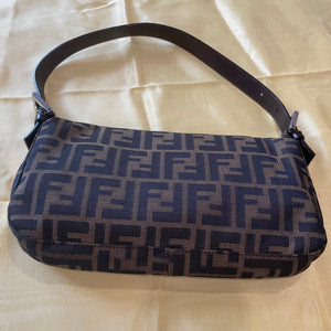 Vintage 00's Fendi Zucca Logo Baguette Bag