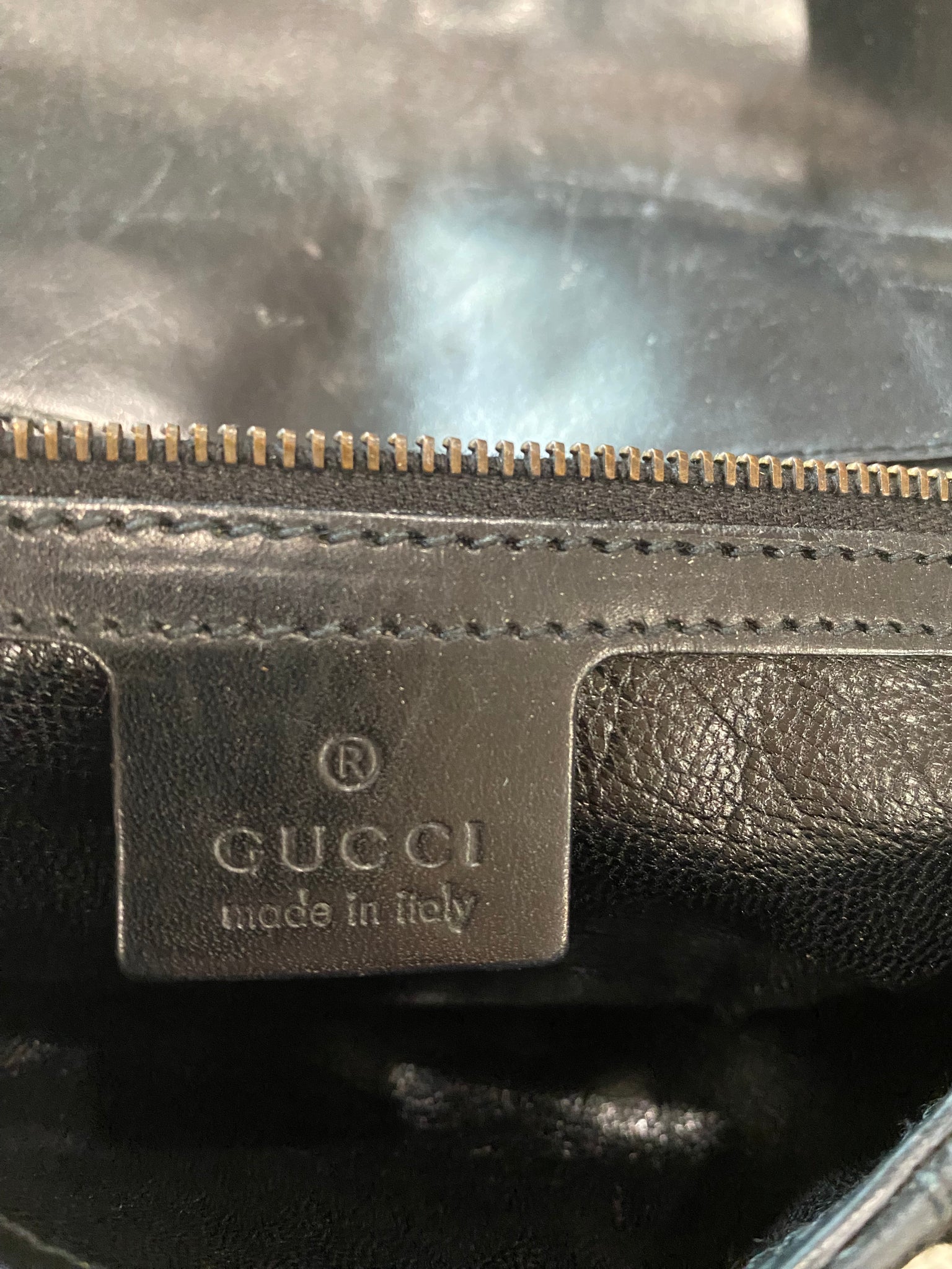 Vintage 00's Gucci by Tom Ford Horsebit Black Suede Hobo Bag