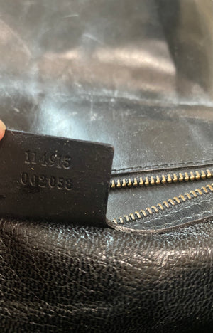 Vintage 00's Gucci by Tom Ford Horsebit Black Suede Hobo Bag – For