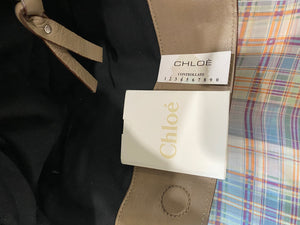 Vintage 00's Chloé Saskia Grey Leather Studded Tote