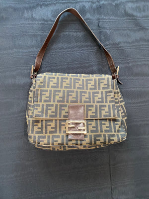 Vintage 00's Fendi Zucca Mama Baguette