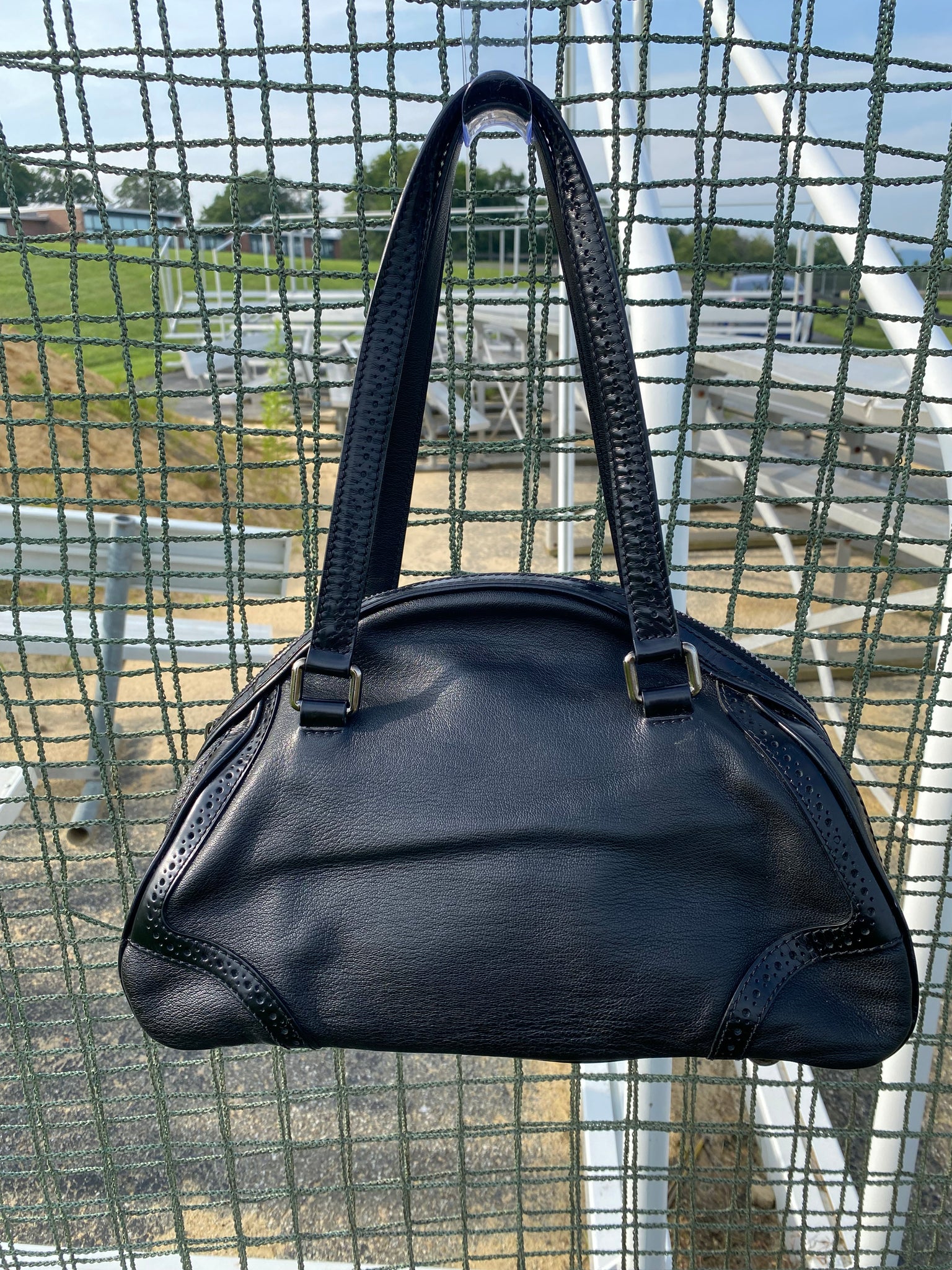Vintage 00's Céline Tassel Bowling Shoulder Bag