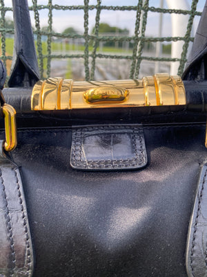 Vintage Celine By Michael Kors Black Frame Bag