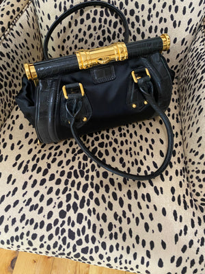 Michael Kors Moxley Black Embossed Python Leather Purse – LovedLuxeBags
