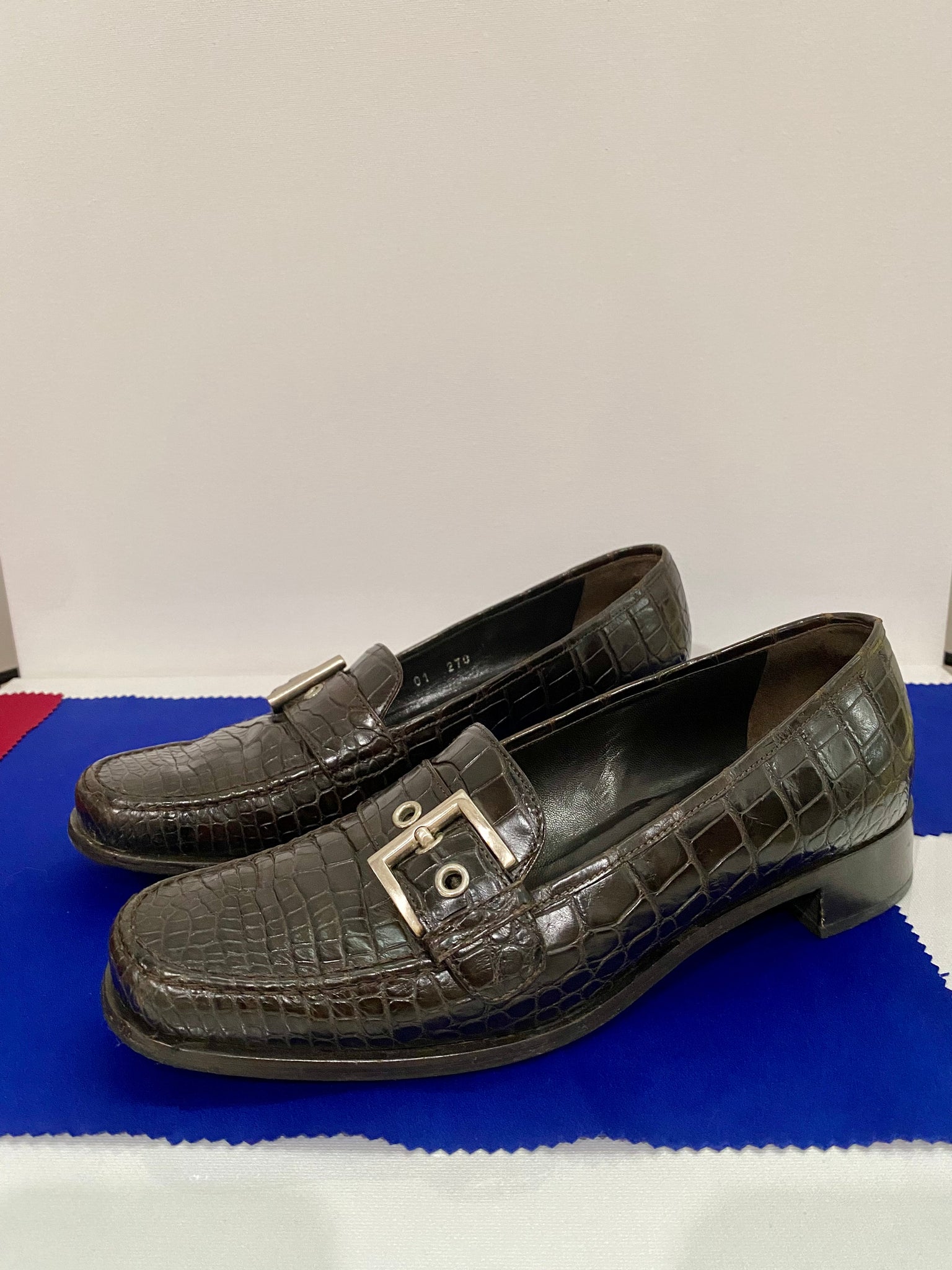 Vintage Prada Crocodile Loafers – For the Ages