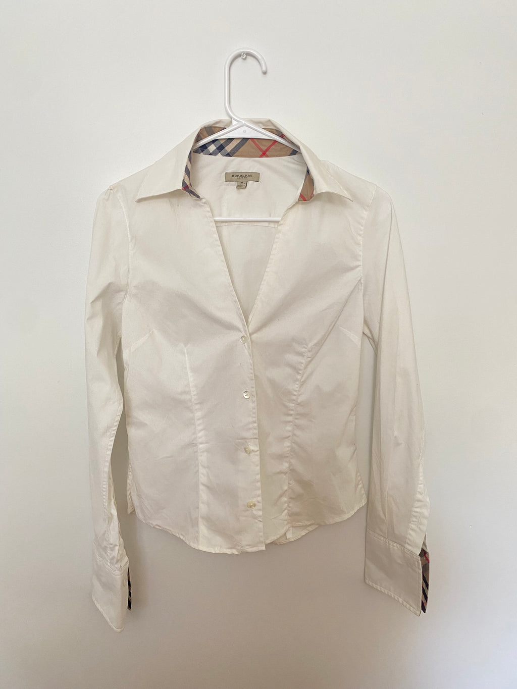 Vintage 90’s Fitted Burberry Button Up