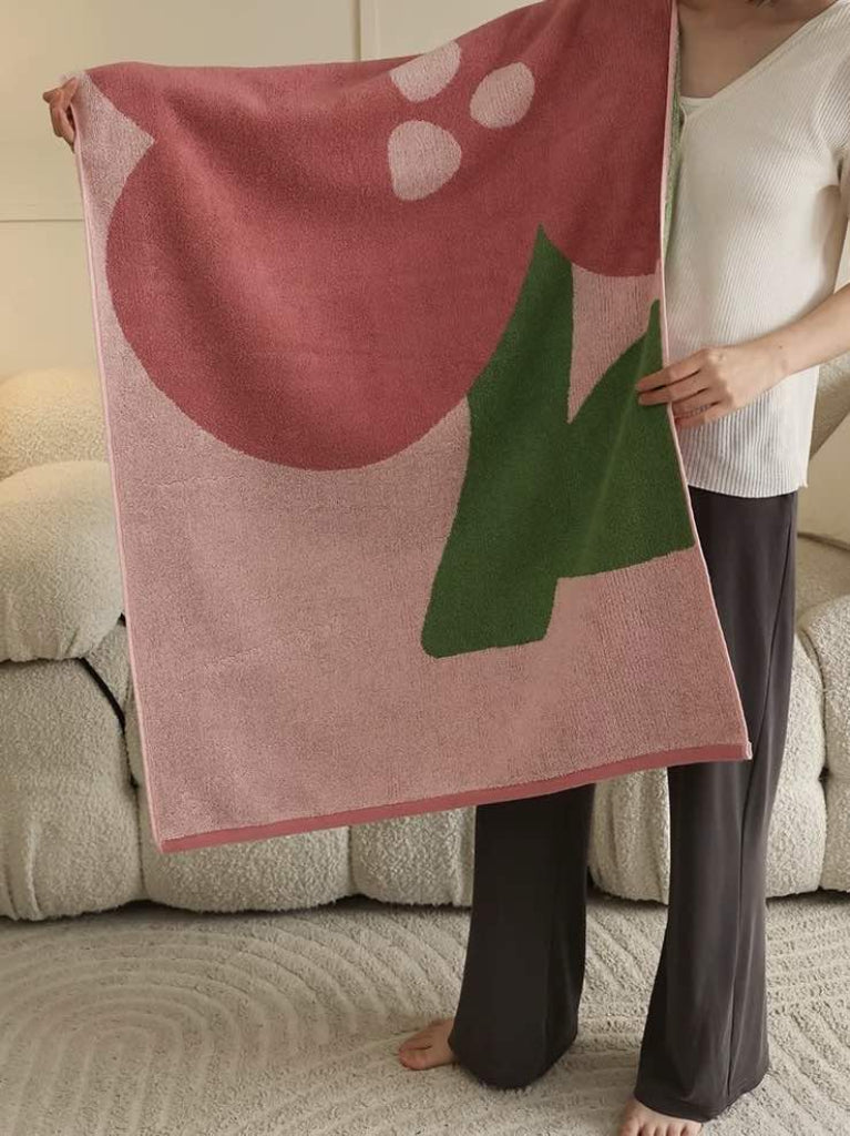 Whimsical Floral Bath Towel- 100% Staple Cotton