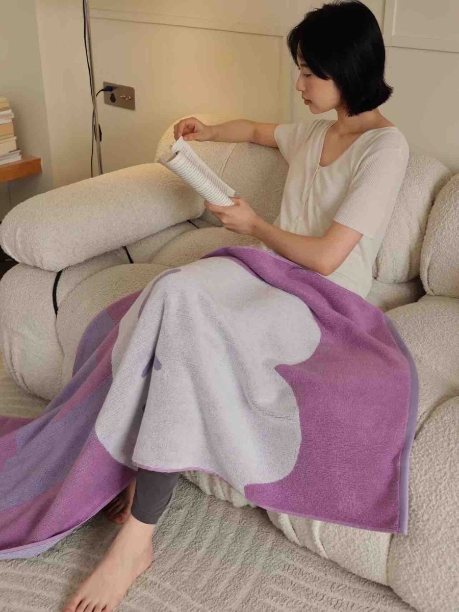 Whimsical Floral Bath Towel- 100% Staple Cotton