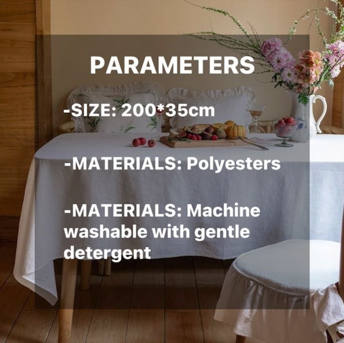 French Style Floral Table Runner