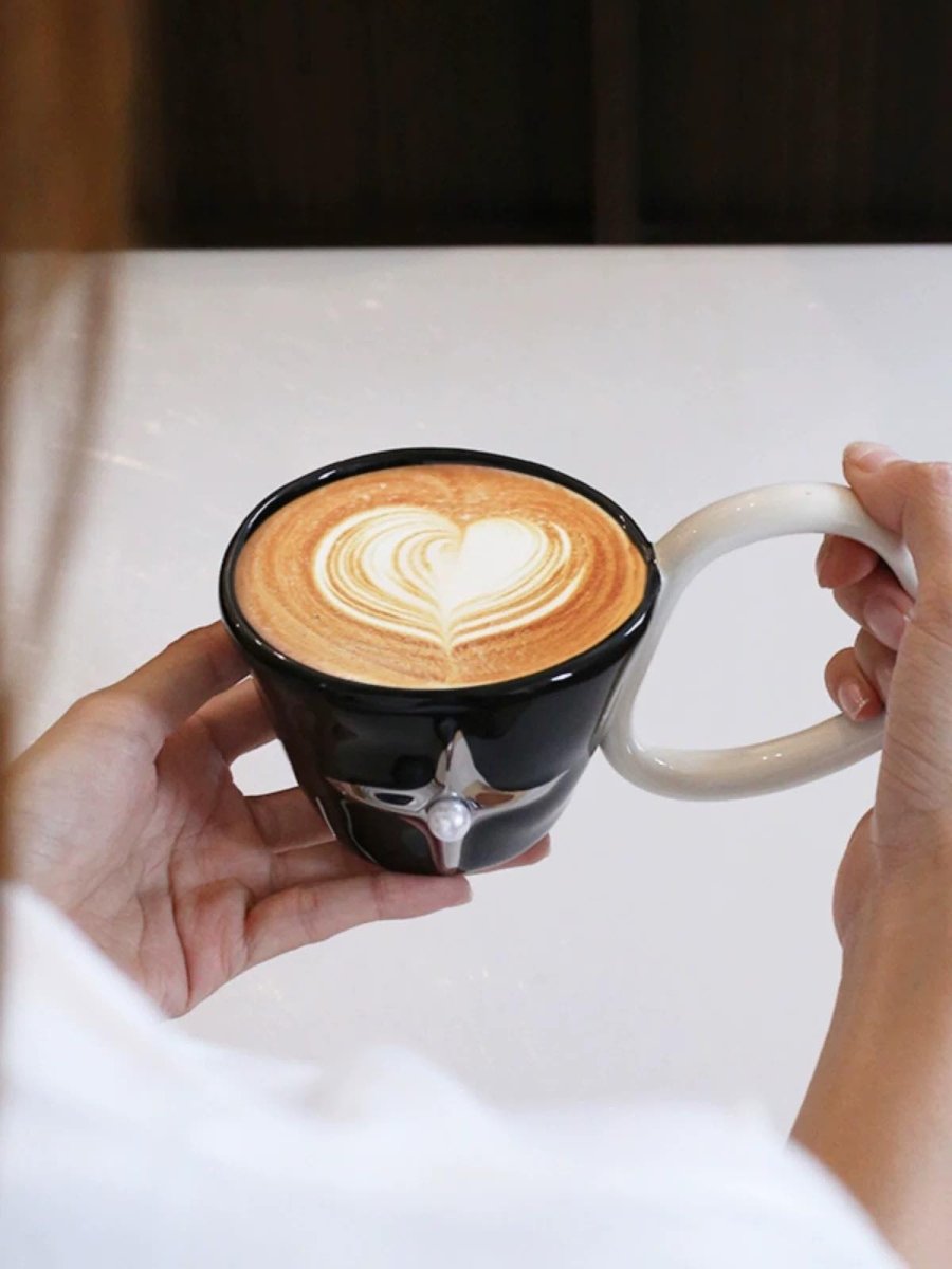 Handmade Ceramic Star Coffee Mug