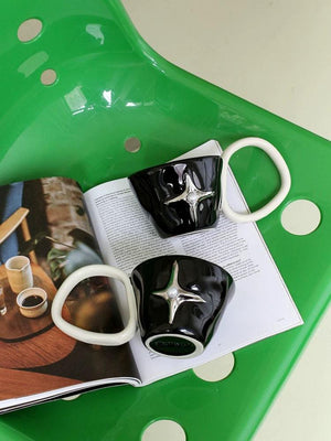 Handmade Ceramic Star Coffee Mug