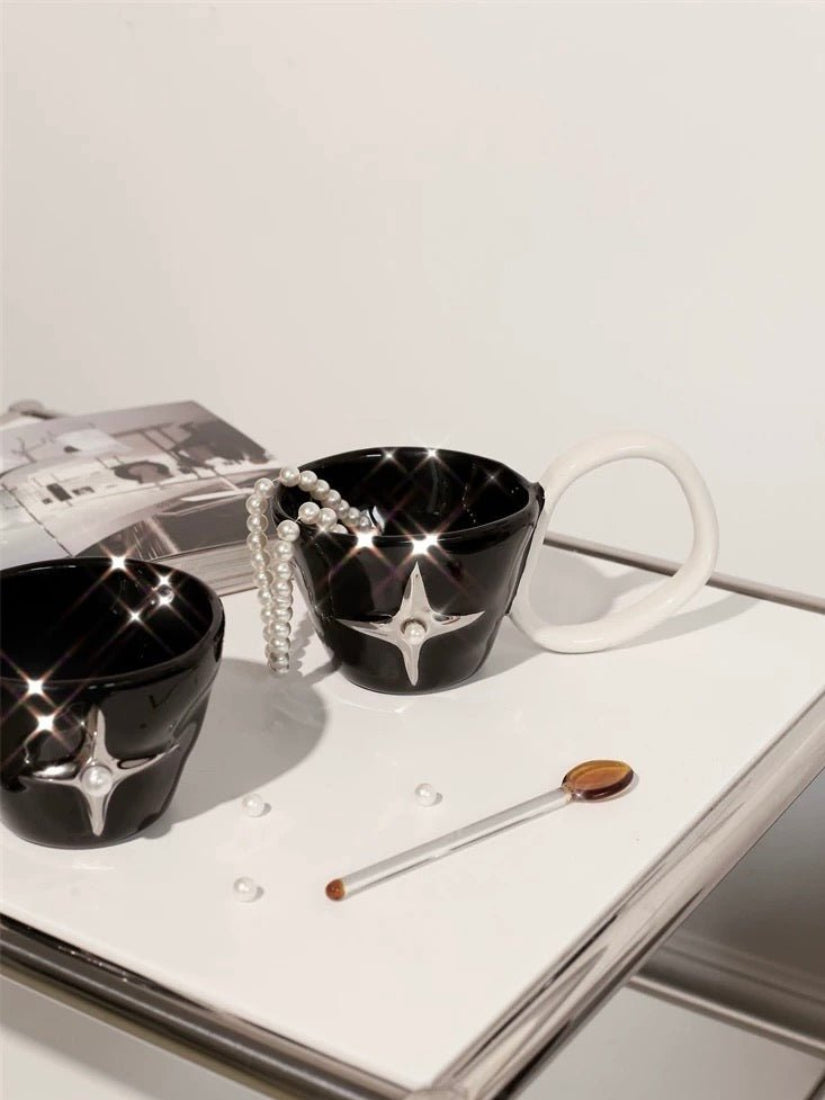 Handmade Ceramic Star Coffee Mug