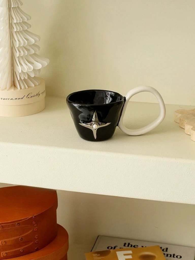 Handmade Ceramic Star Coffee Mug