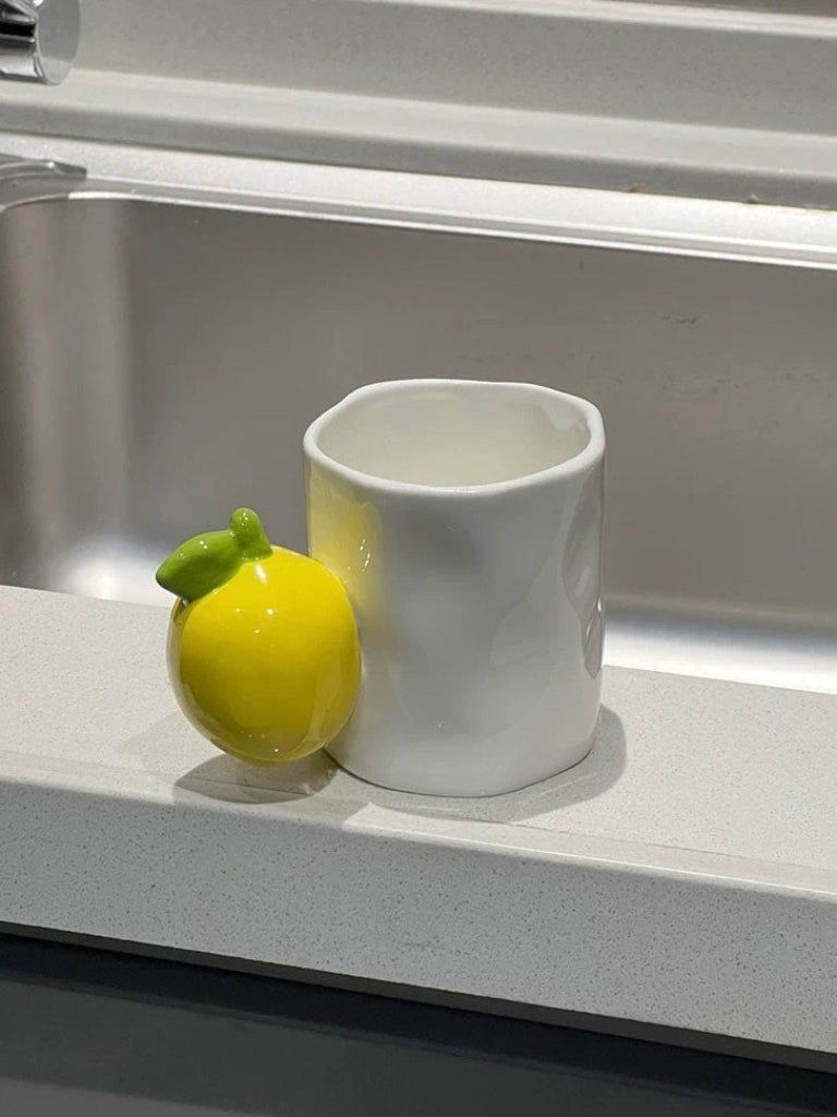 Ceramic Fruit Coffee Mug, Whimsical Espresso Cups