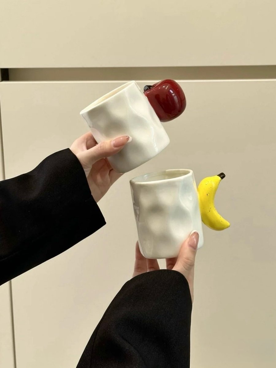Ceramic Fruit Coffee Mug, Whimsical Espresso Cups