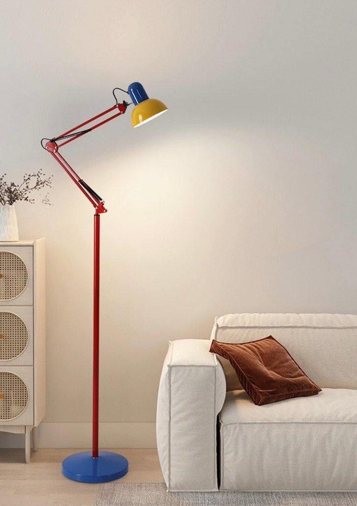 Tall Retro Memphis Metal Floor Lamp