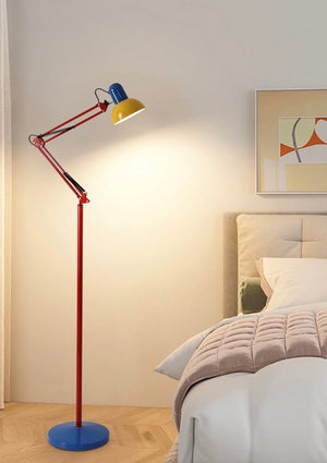 Tall Retro Memphis Metal Floor Lamp