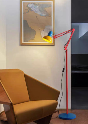 Tall Retro Memphis Metal Floor Lamp