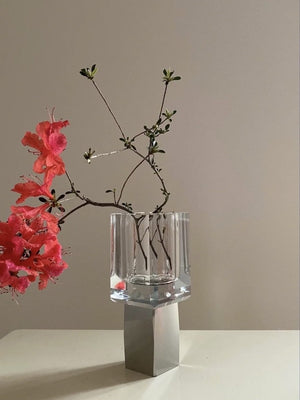 Modern Crystal Block Vase