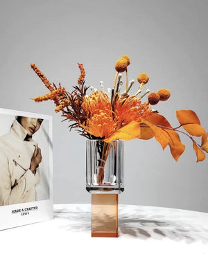 Modern Crystal Block Vase
