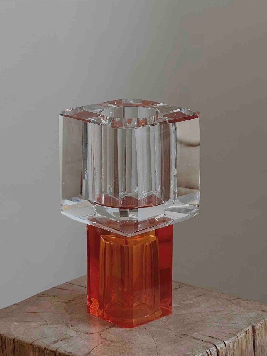 Modern Crystal Block Vase
