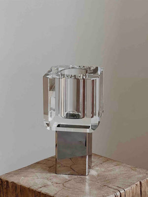 Modern Crystal Block Vase