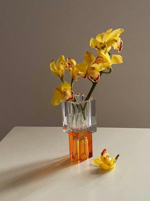 Modern Crystal Block Vase
