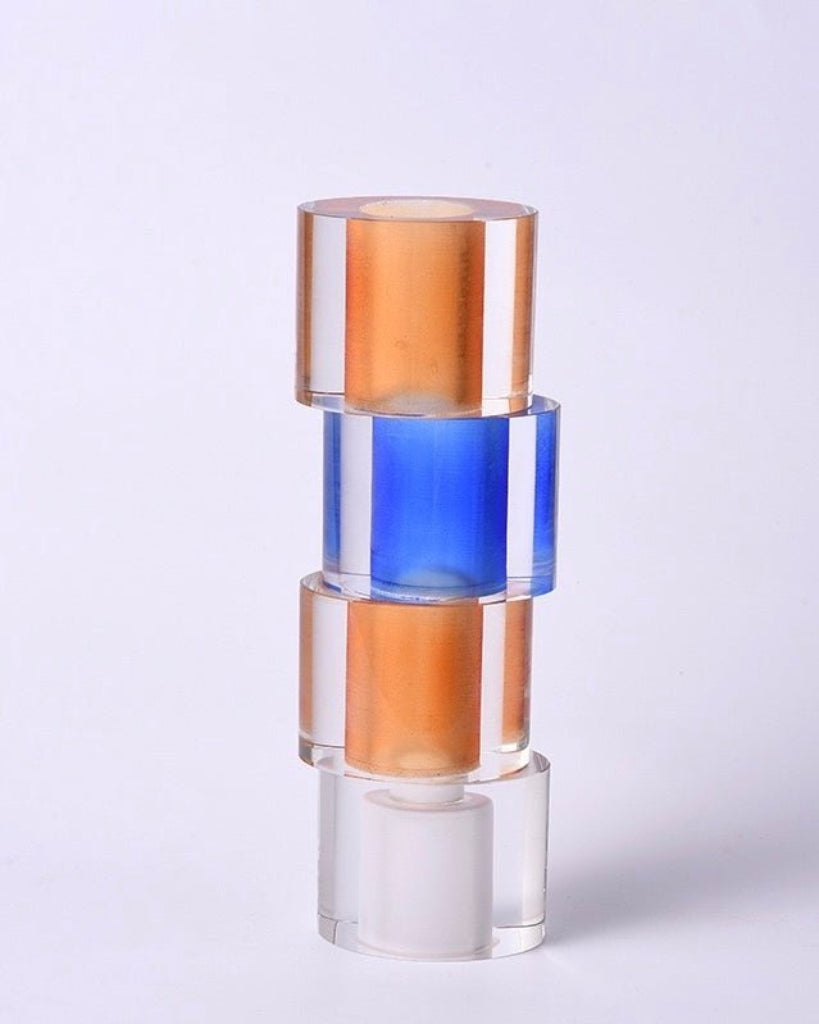 Modern Crystal Nugget Vase