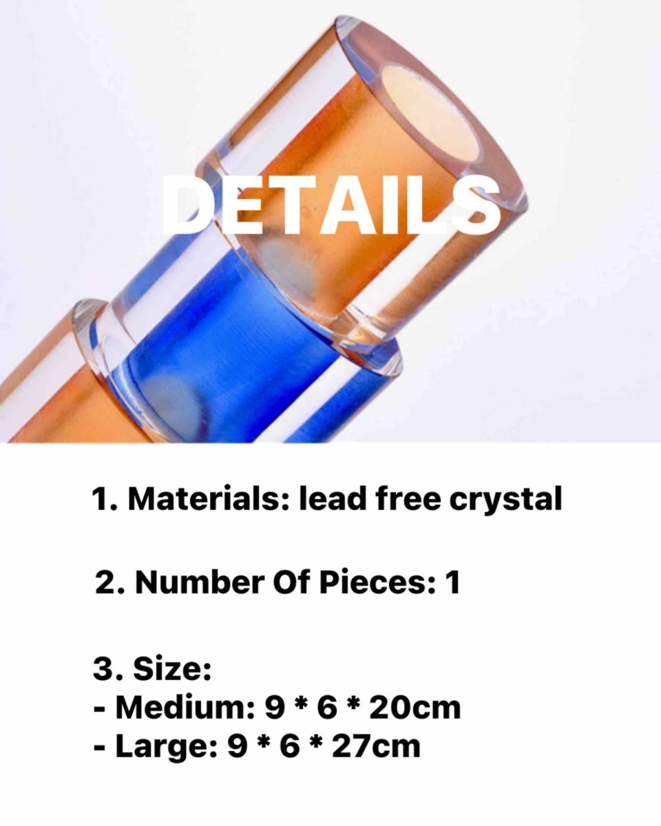 Modern Crystal Nugget Vase