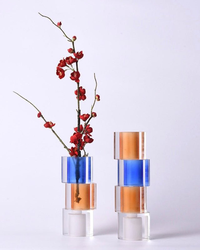 Modern Crystal Nugget Vase