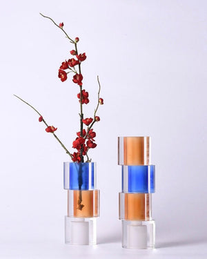 Modern Crystal Nugget Vase