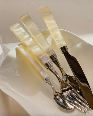 Pearl Effect  Flatware (Set of 8)