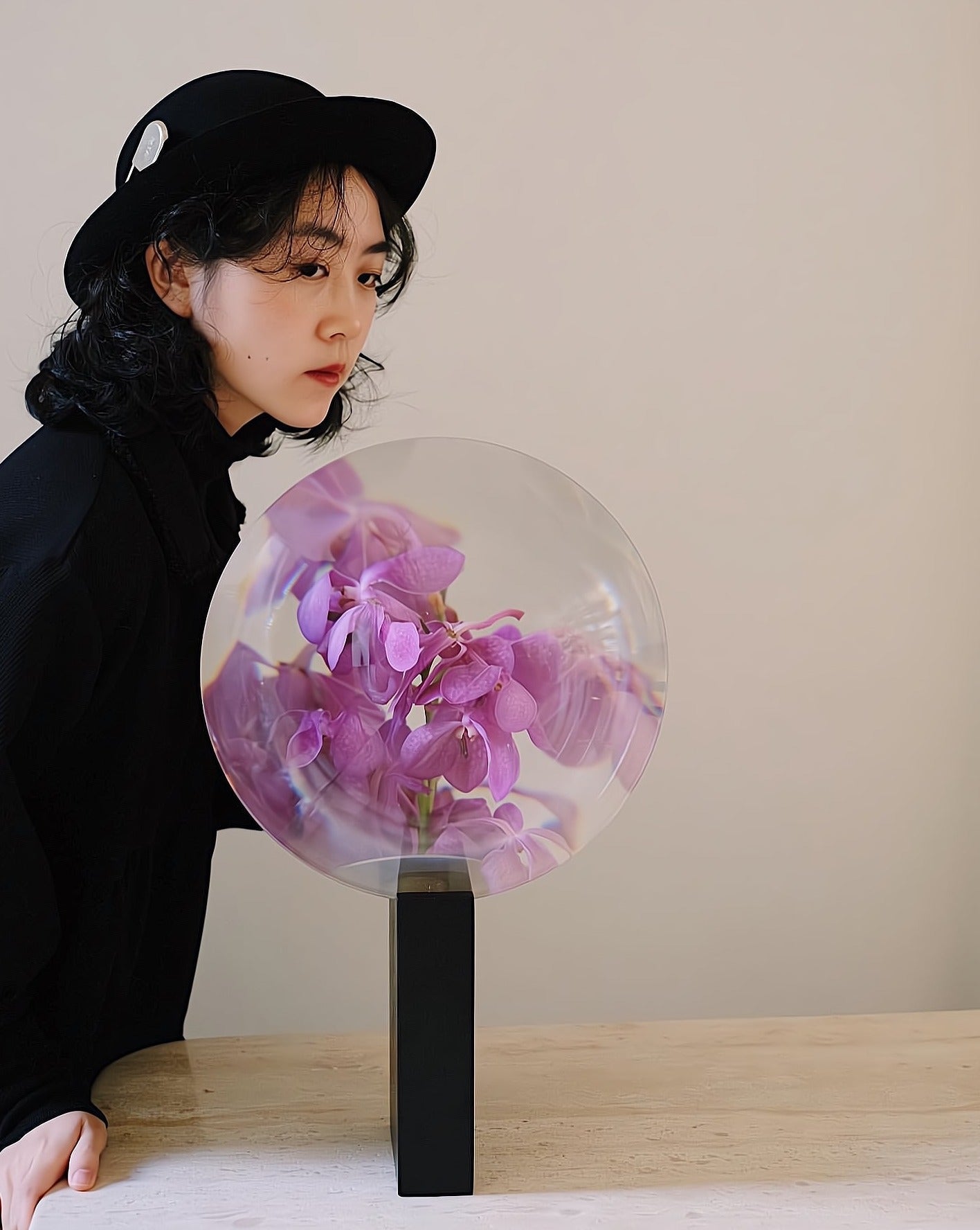 Acrylic Floating Flower Phantom Vase