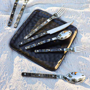 Bistro Style Cutlery Silverware Set, 10 Pieces (2 Colors)