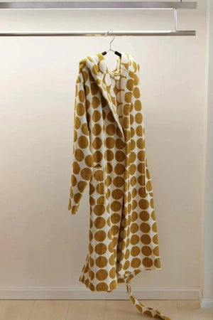 Polka Dot Hooded Bath Robe in 100% Organic Cotton (2 Colors)