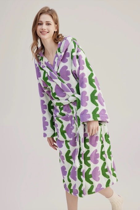 Tulip Hooded Bath Robe - 100% Organic Cotton