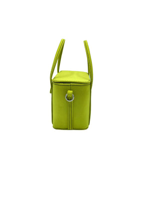 Grace Case in Chartreuse Satin with Black Contrast Stitching - For the Ages