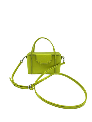 Grace Case in Chartreuse Satin with Black Contrast Stitching - For the Ages