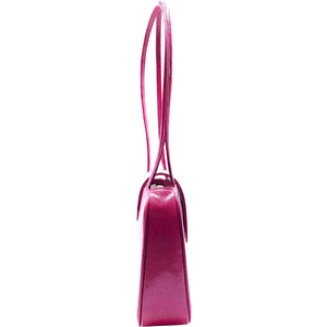 Yoko Tote in Raspberry Faux Lizard - For the Ages